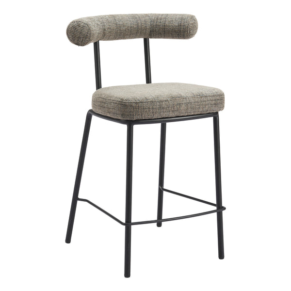 Kede Counter Stool Green Tweed