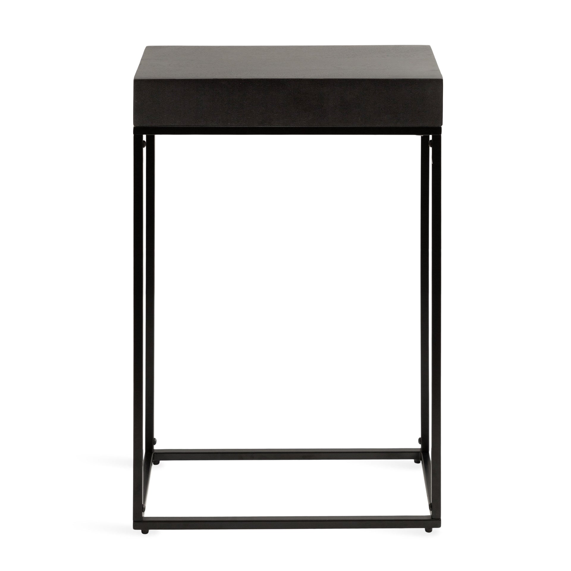 Karlsen Wood and Metal Slim Side Table
