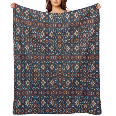 American Indian Fabric Throw Blanket