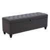 Halifax Storage Bench Gravel Gray