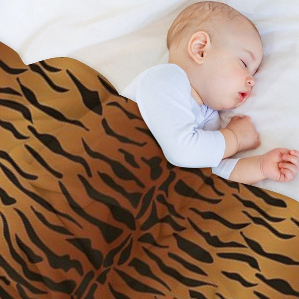 Tiger Animal Print Lightweight Throw Blanket