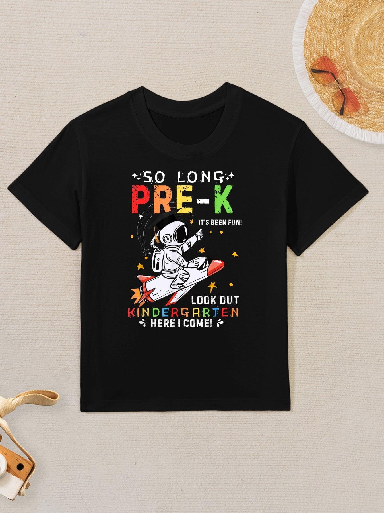 Pre-k Graduate Pre K Graduation Rocket Astronaut Kid Boys Kids T-Shirt