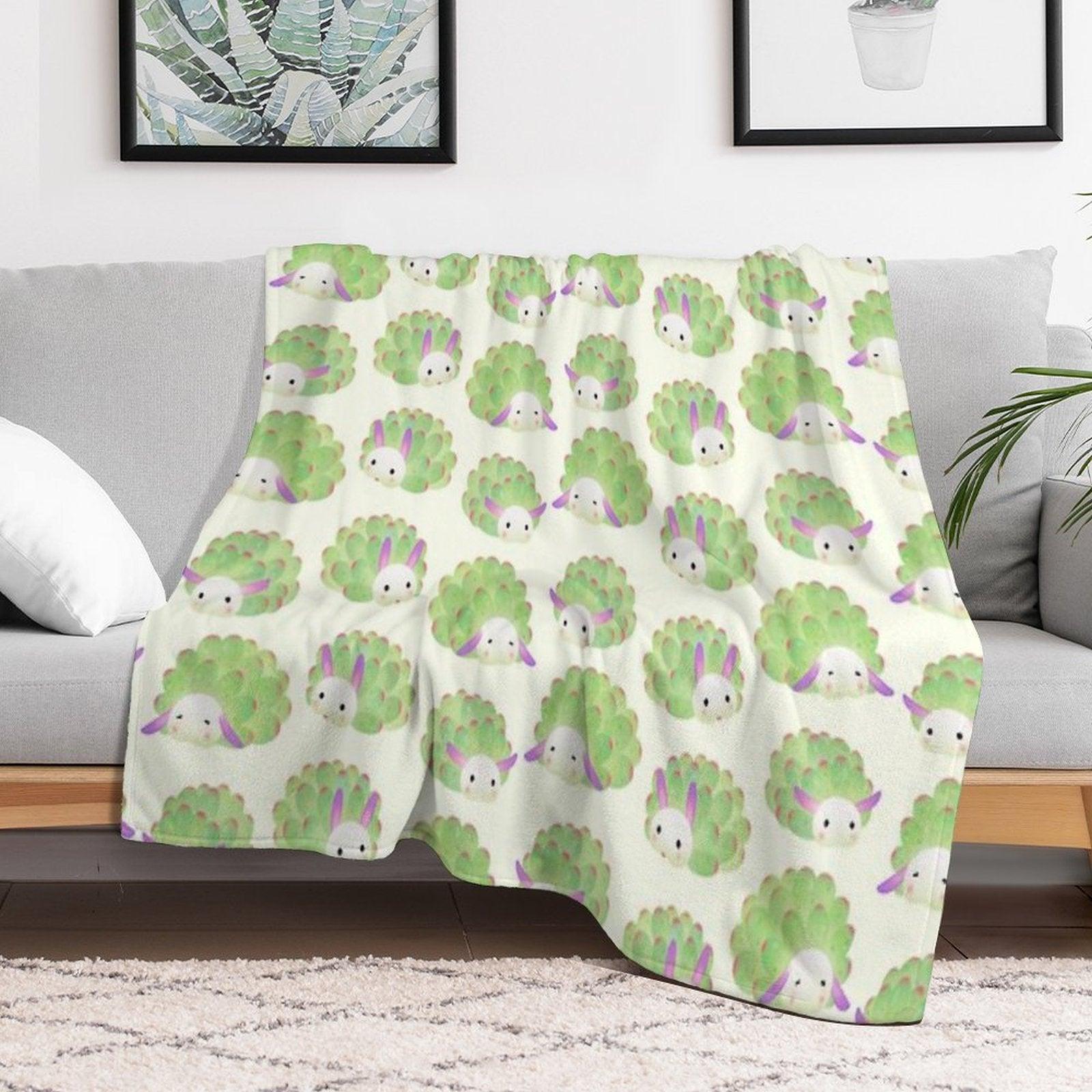 Sea Sheep Throw Blanket