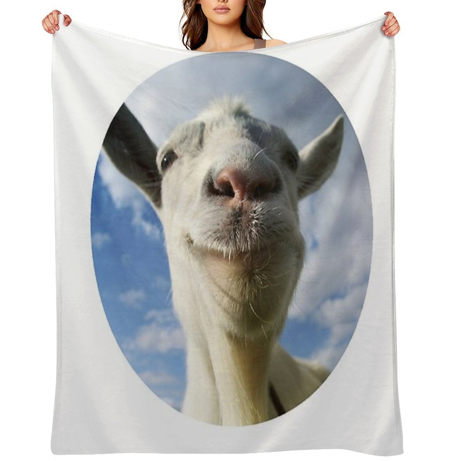 Goat Simulator Easy Care Throw Blanket