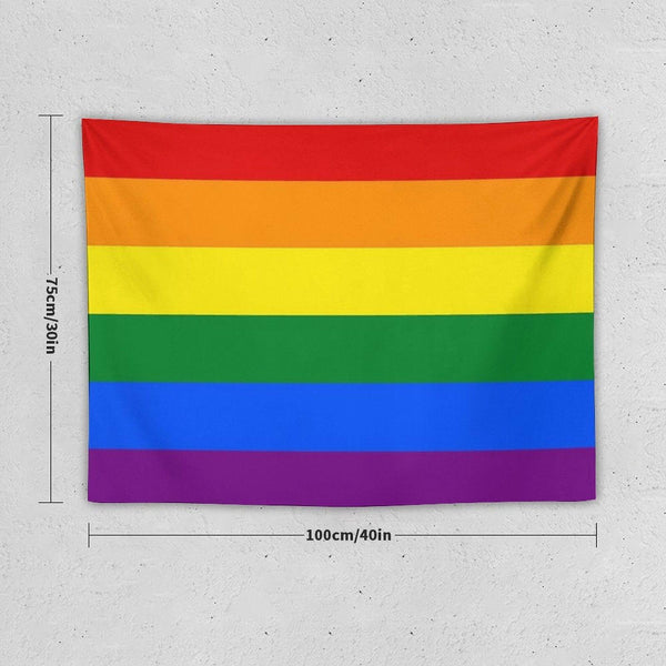 Gay Pride Rainbow Flag Tapestry