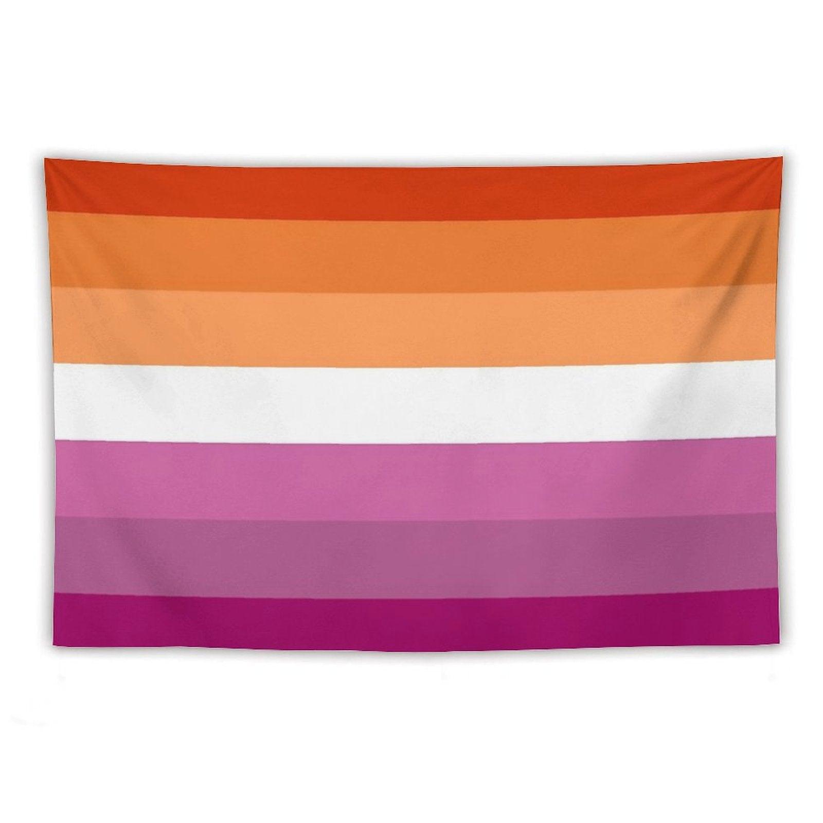 New Lesbian Flag Expanded Tapestry