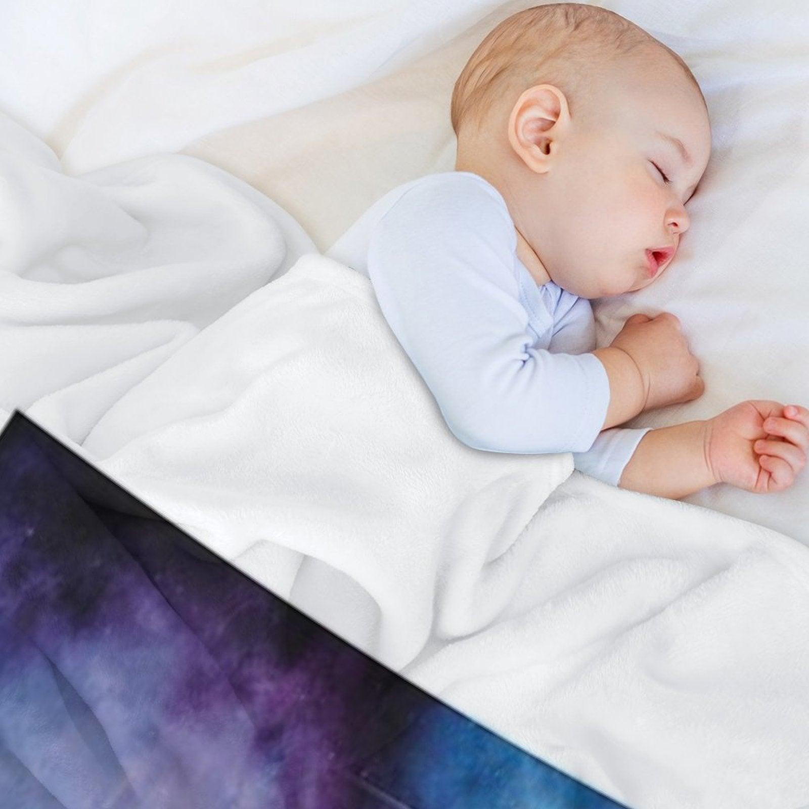 Calm Galaxy Print Throw Blanket