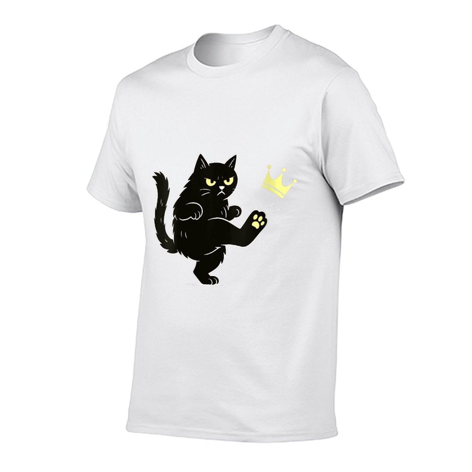 Womens No Kings In America Funny Cat  Quick-drying T-Shirt