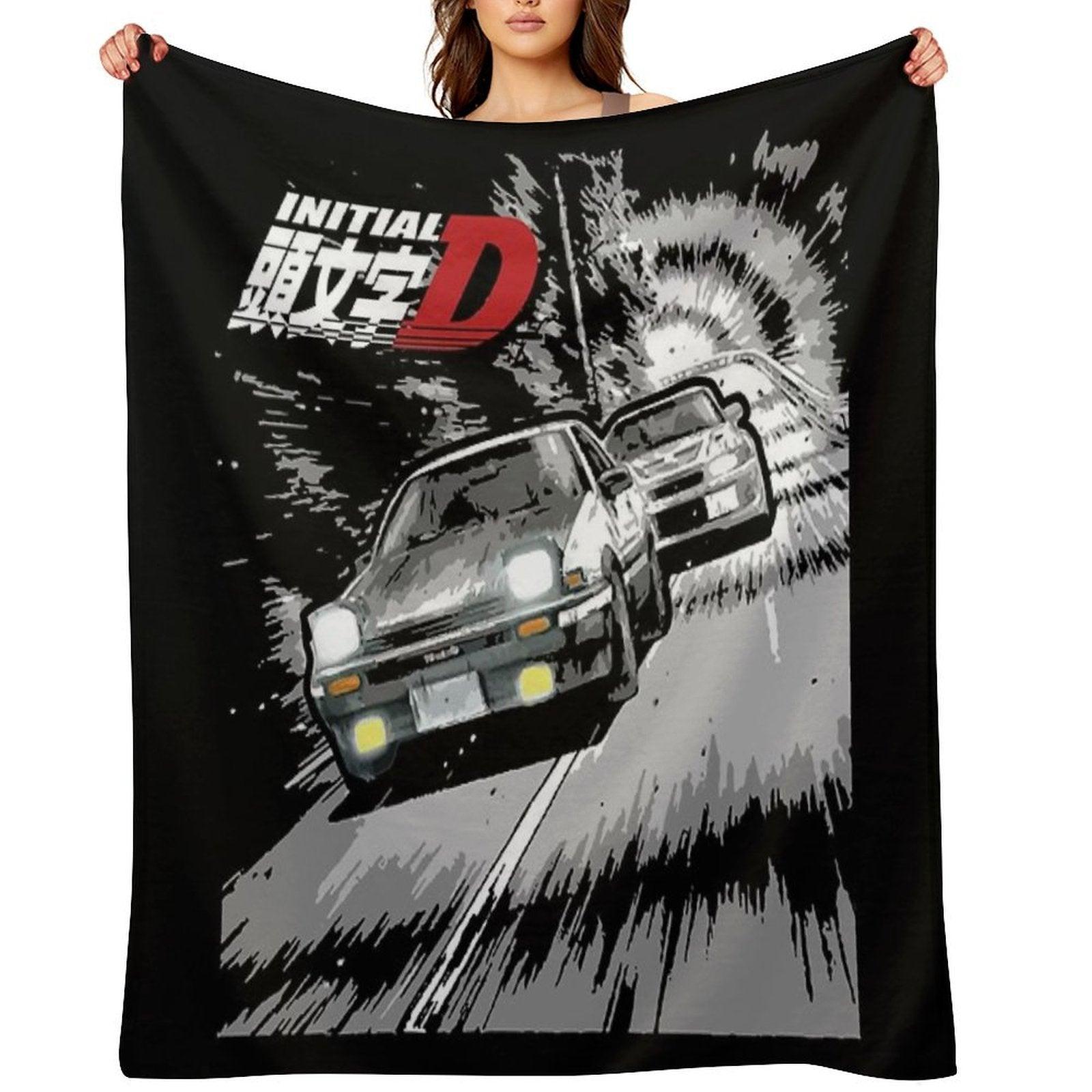 Initial D - Mountain Drift Racing Tandem AE86 Vs EVO 6 Throw Blanket