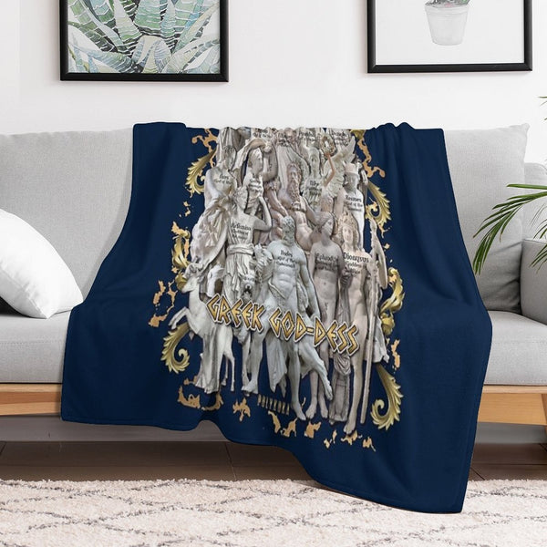 Greek God-Dess Quick-dry Throw Blanket