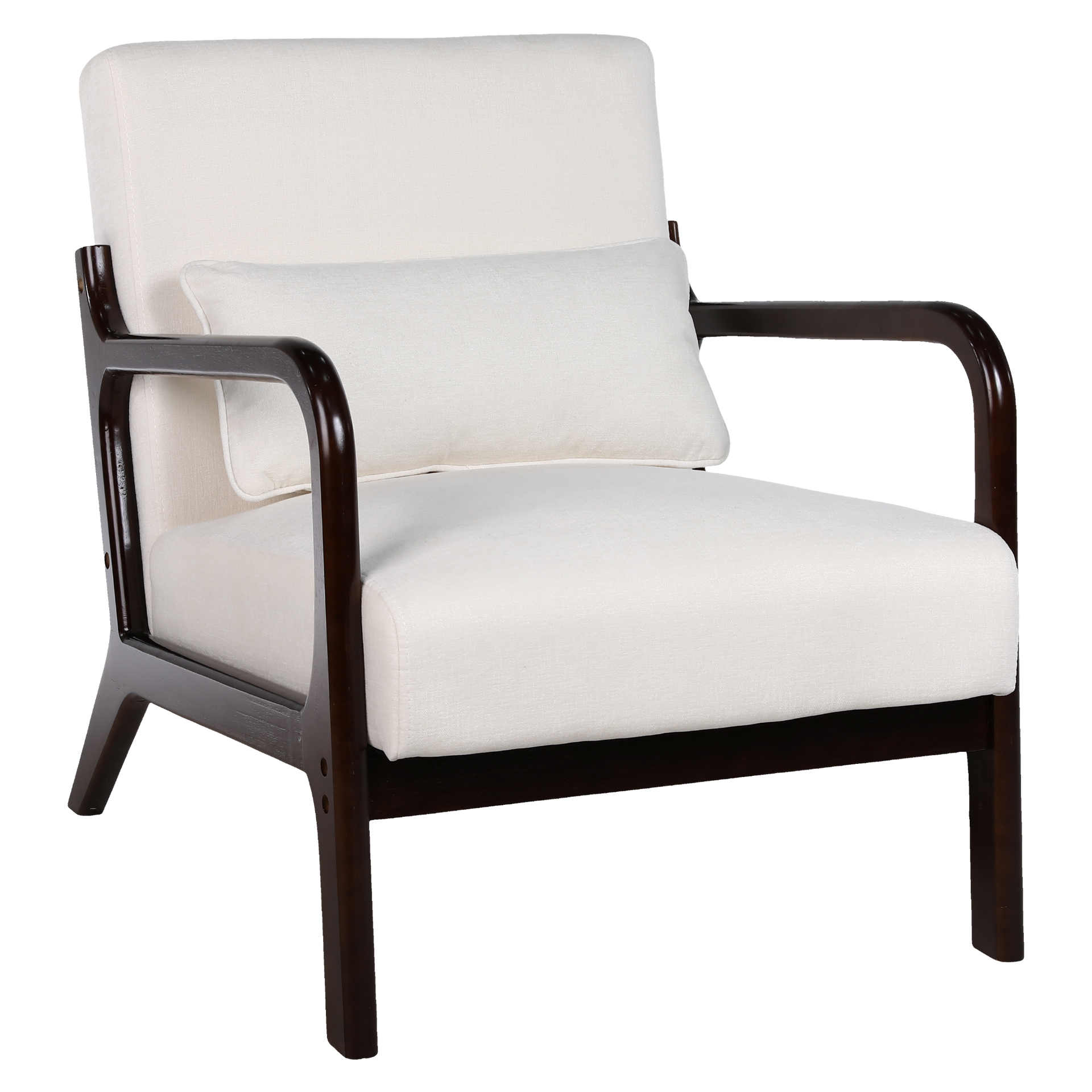 Antique Beige Cotton‑Linen Chair