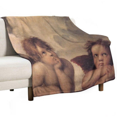 THE SISTINE MADONNA (detail) - RAPHAEL Durable Throw Blanket