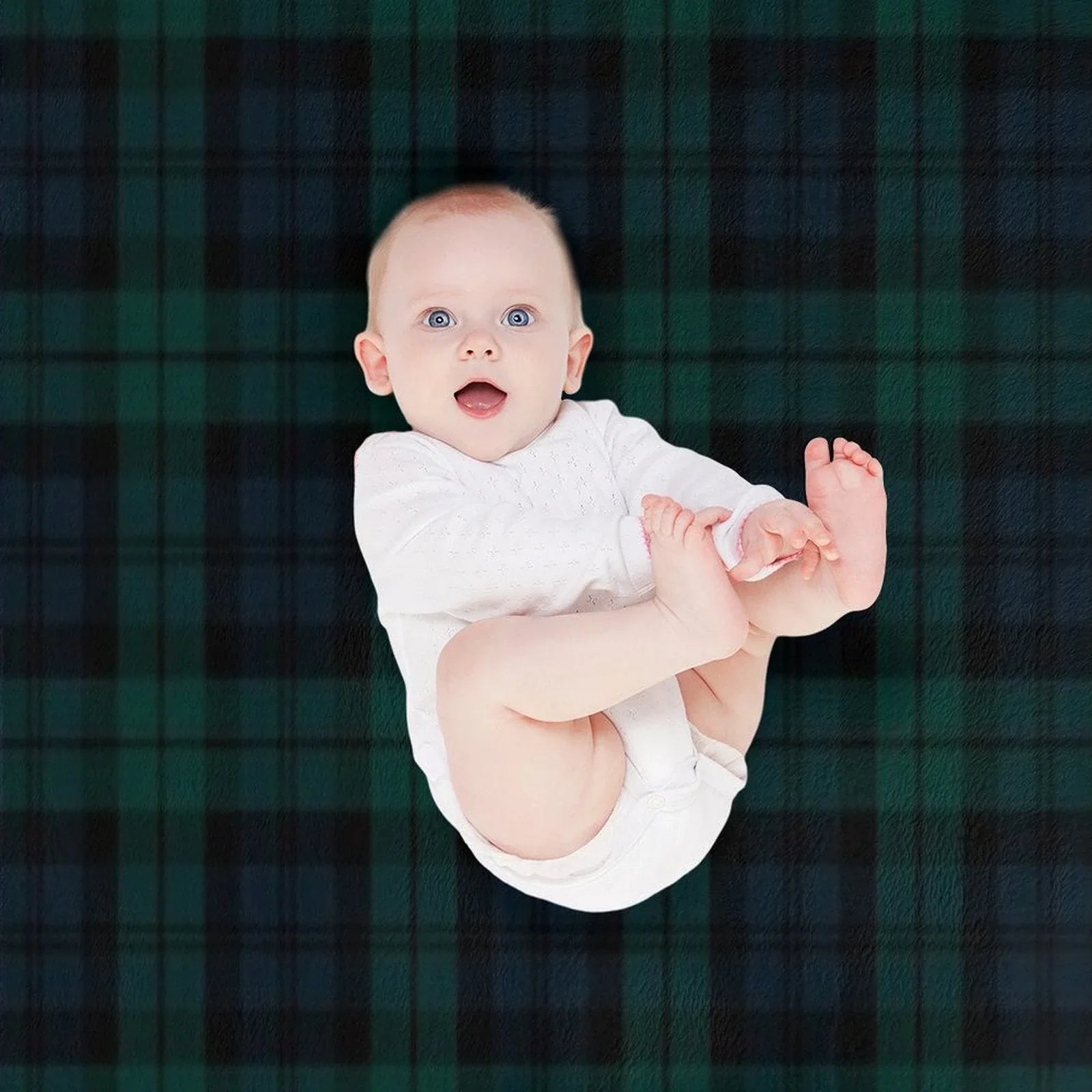 Black Watch Tartan Plaid Pattern Throw Blanket
