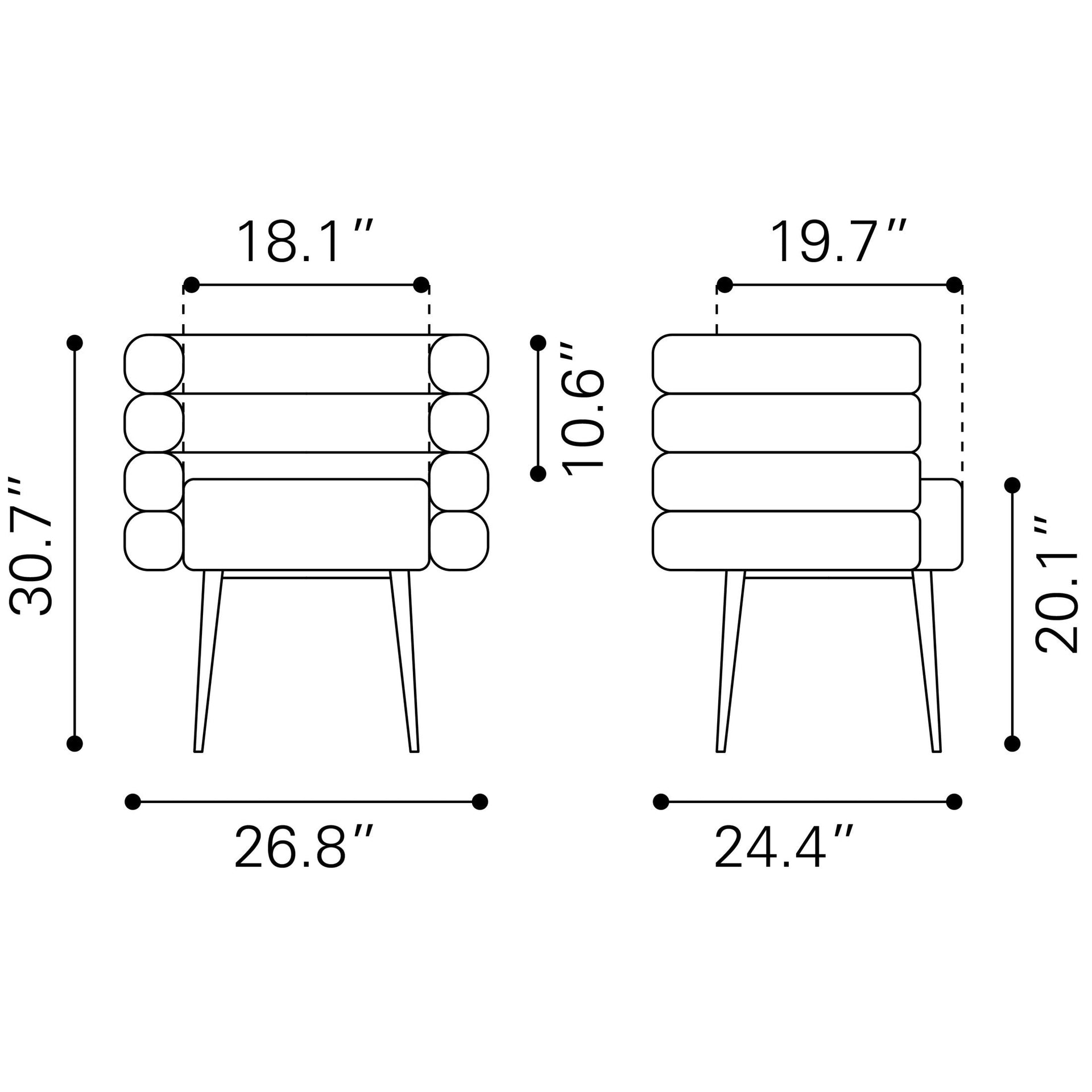 Grena Dining Chair Misty Gray
