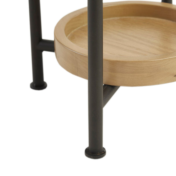 White/Natural End Table BLAKHOM