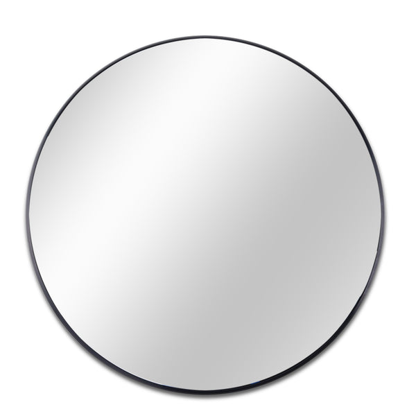 39 Inch Metal Framed Round Bathrrom Mirror for Wall, Modern Bathroom Vanity Decor