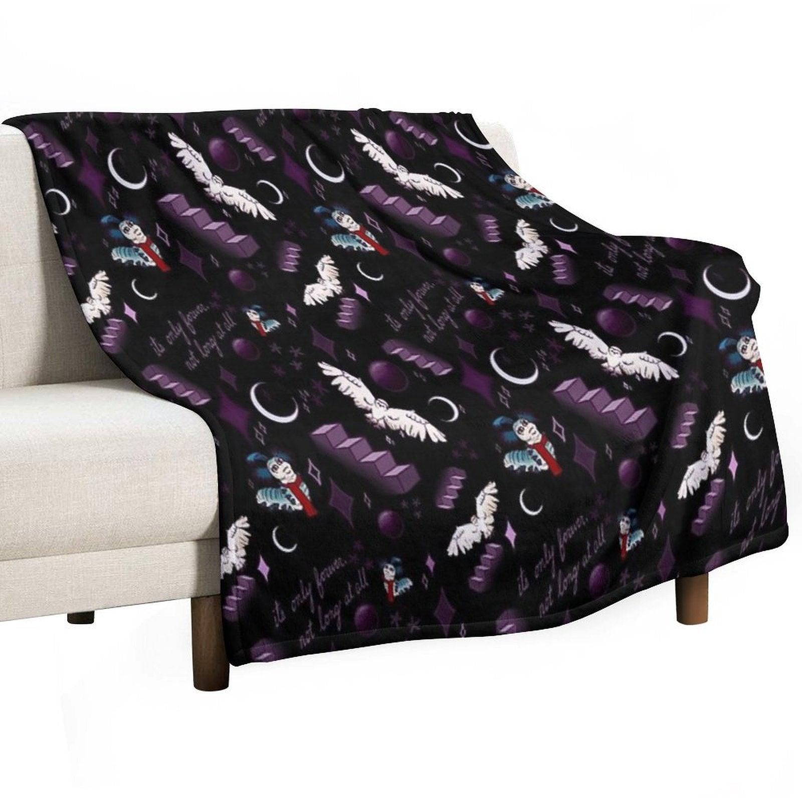 Labyrinth “It’s Only Forever Not Long at All” Throw Blanket
