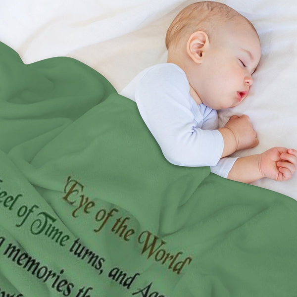 Thus Spins The Wheel of Time Easy Care Throw Blanket