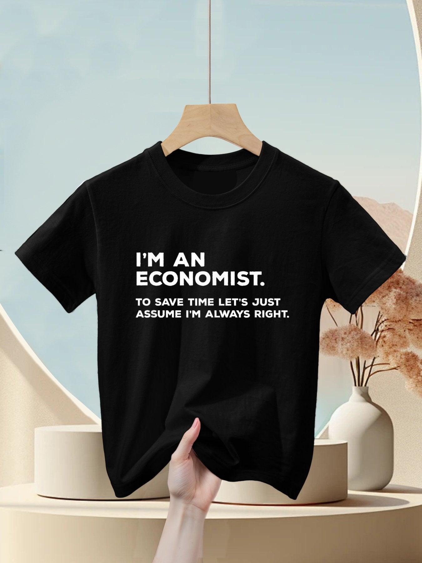 Funny Economics Gifts for Economists Graduation Kids T-Shirt