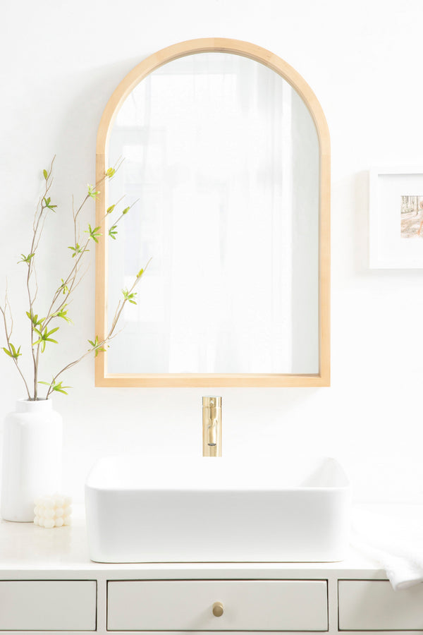 Hutton Wood Framed Arch Mirror