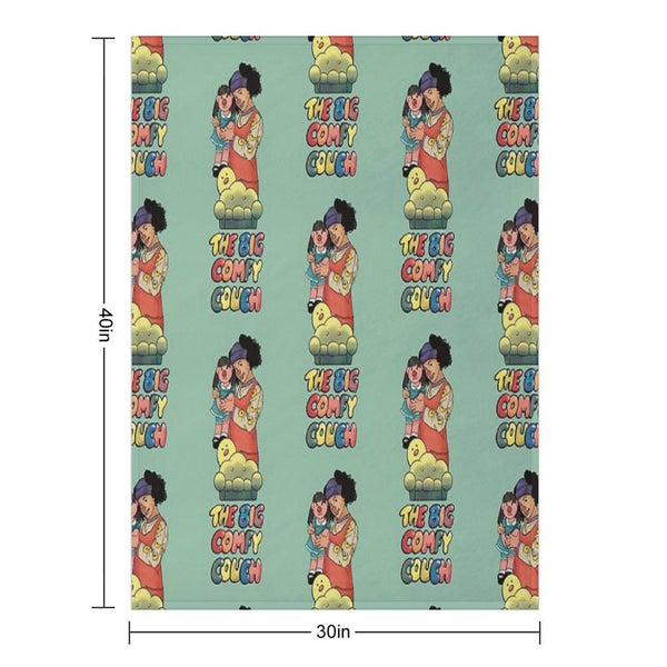 Loonette And Molly (The Big Comfy Couch) Machine-washable Throw Blanket