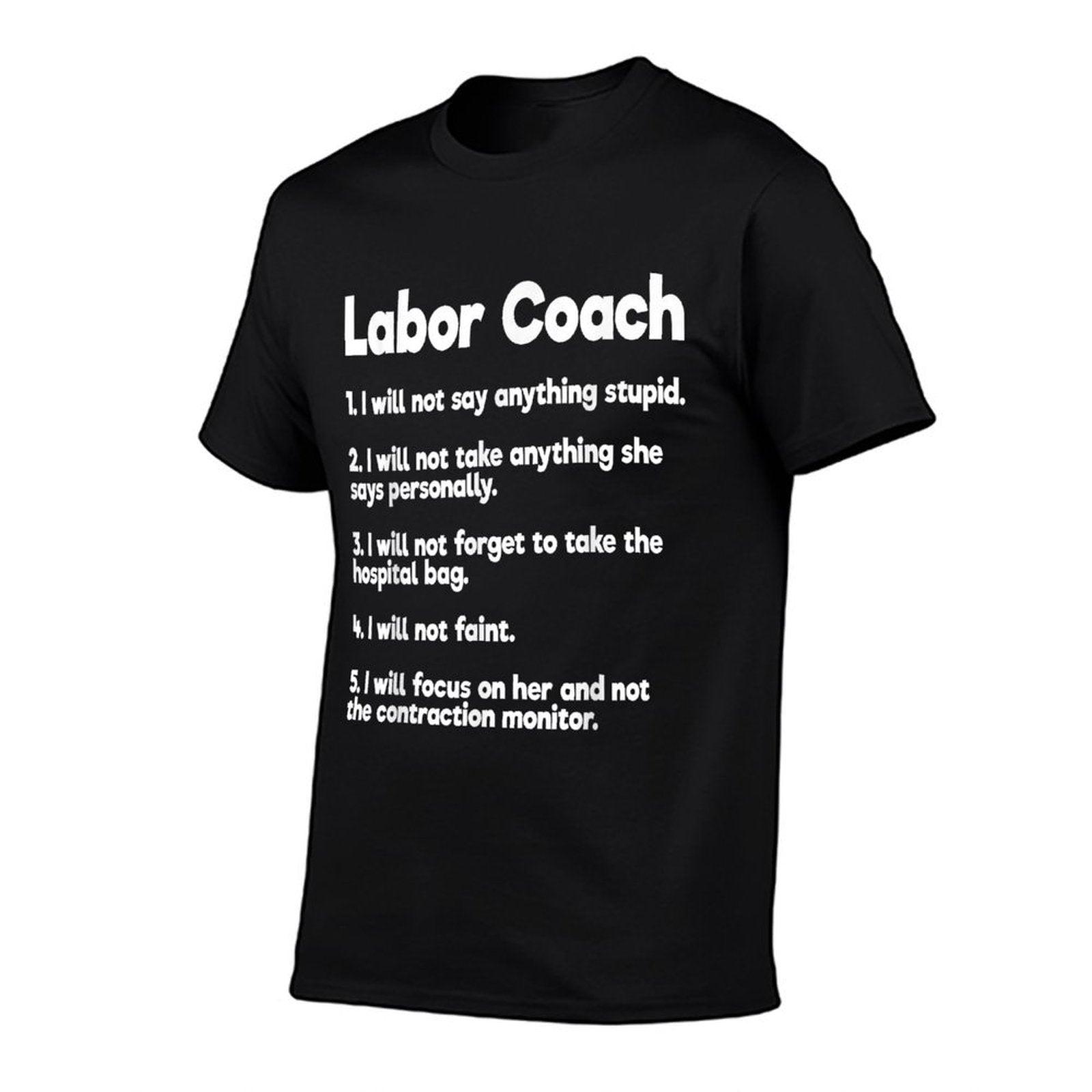 Labor Coach Expecting Dad Rules Papa Funny Baby T-Shirt