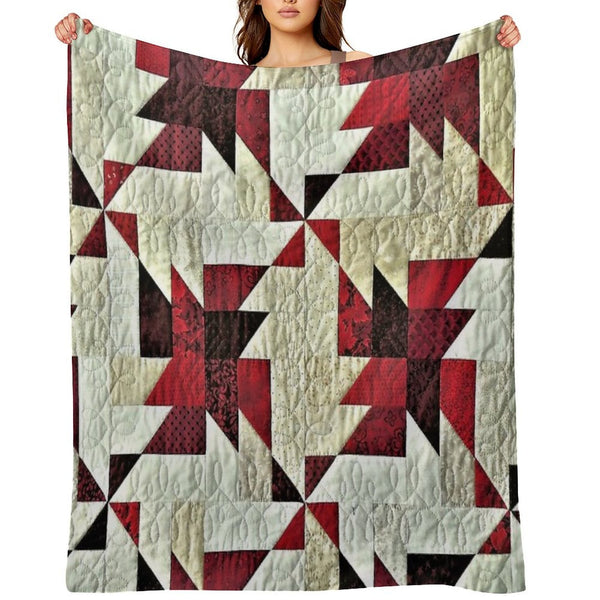 Triangle Fabric Eco-conscious Throw Blanket