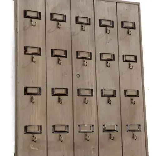 Rustic Recycled Pine Hotel Keyrack