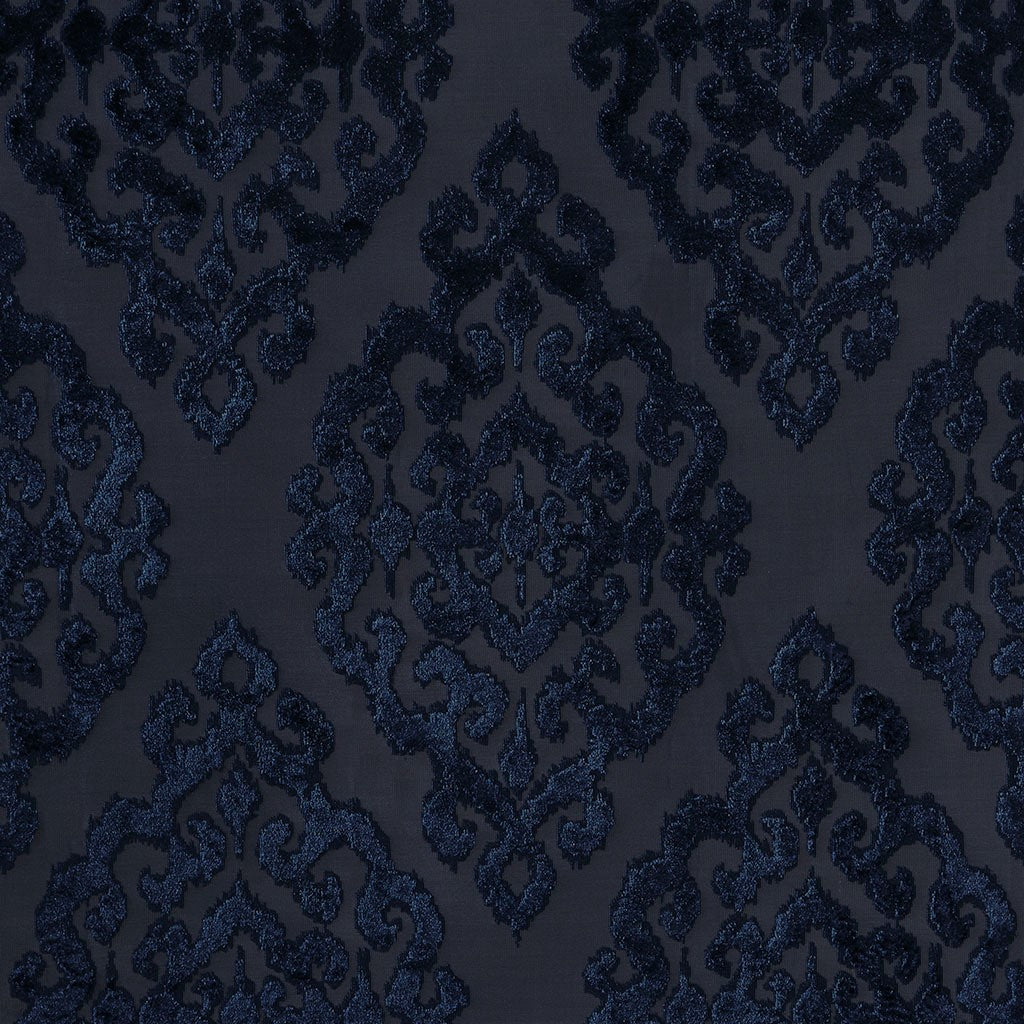 Mirage Knitted Jacquard Damask Total Blackout Grommet Top Curtain Panel by SunSmart