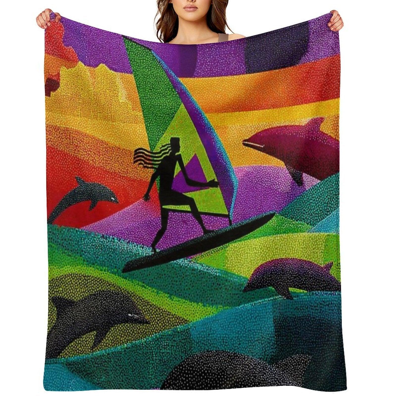 Waves of Grace Throw Blanket
