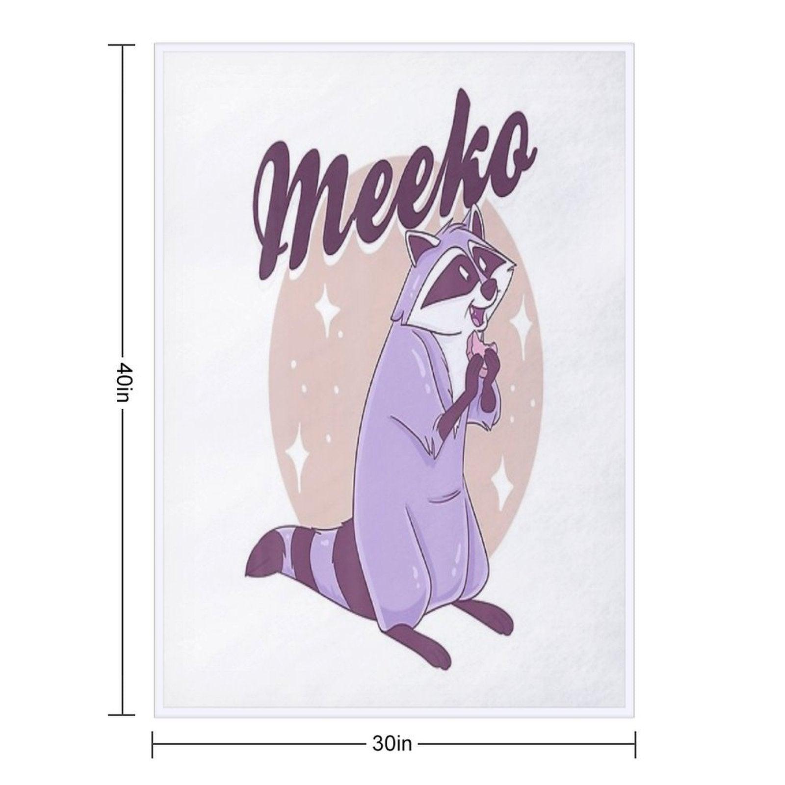 Lovely Cute Animal Is Eating in The Funny Mood Throw Blanket