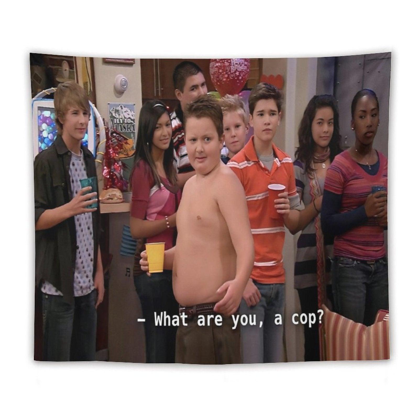 What Are You A Cop Gibby Tapestry