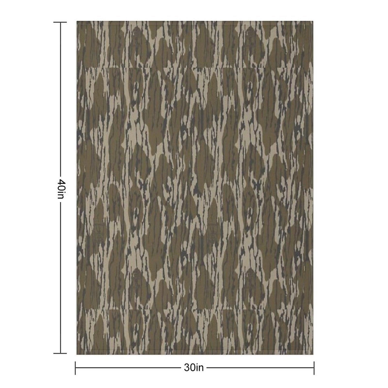 Everything Bottom Lands Camo Throw Blanket