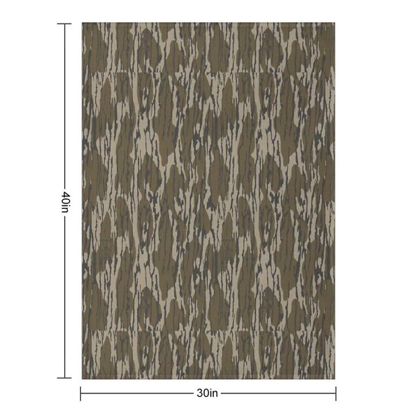 Everything Bottom Lands Camo Throw Blanket