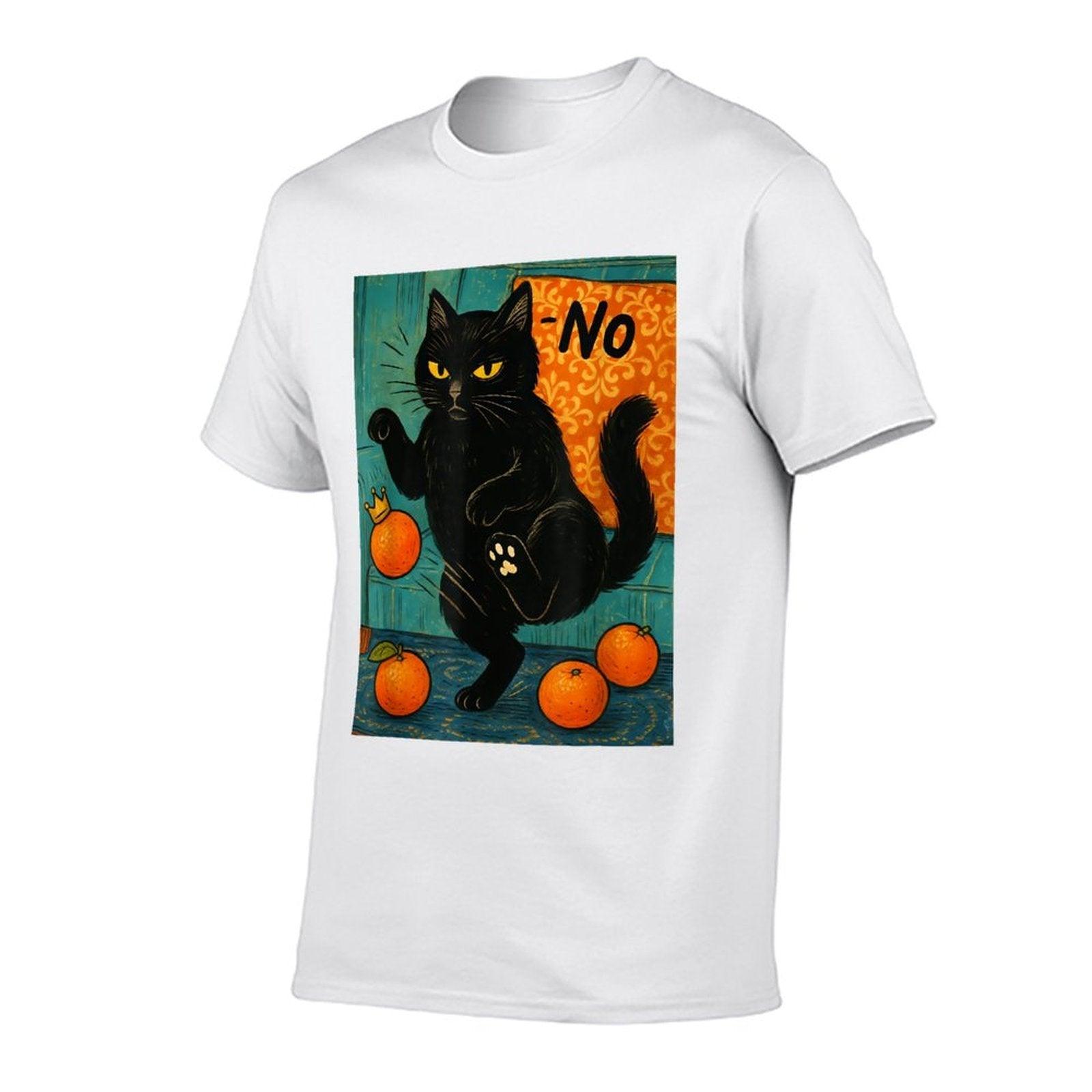 No Kings in America Black Cat Political Anti Trump Protest  Graphic-printed T-Shirt