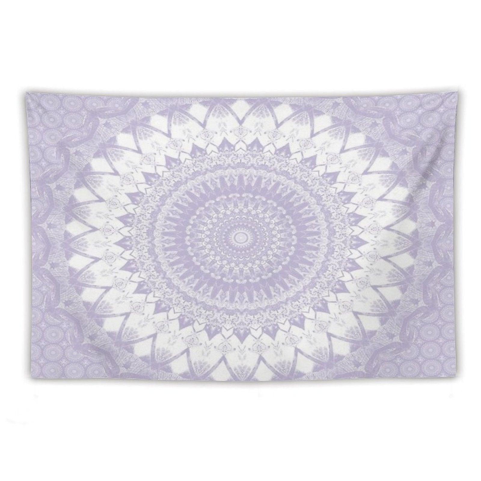 Boho Pastel Purple Mandala Tapestry