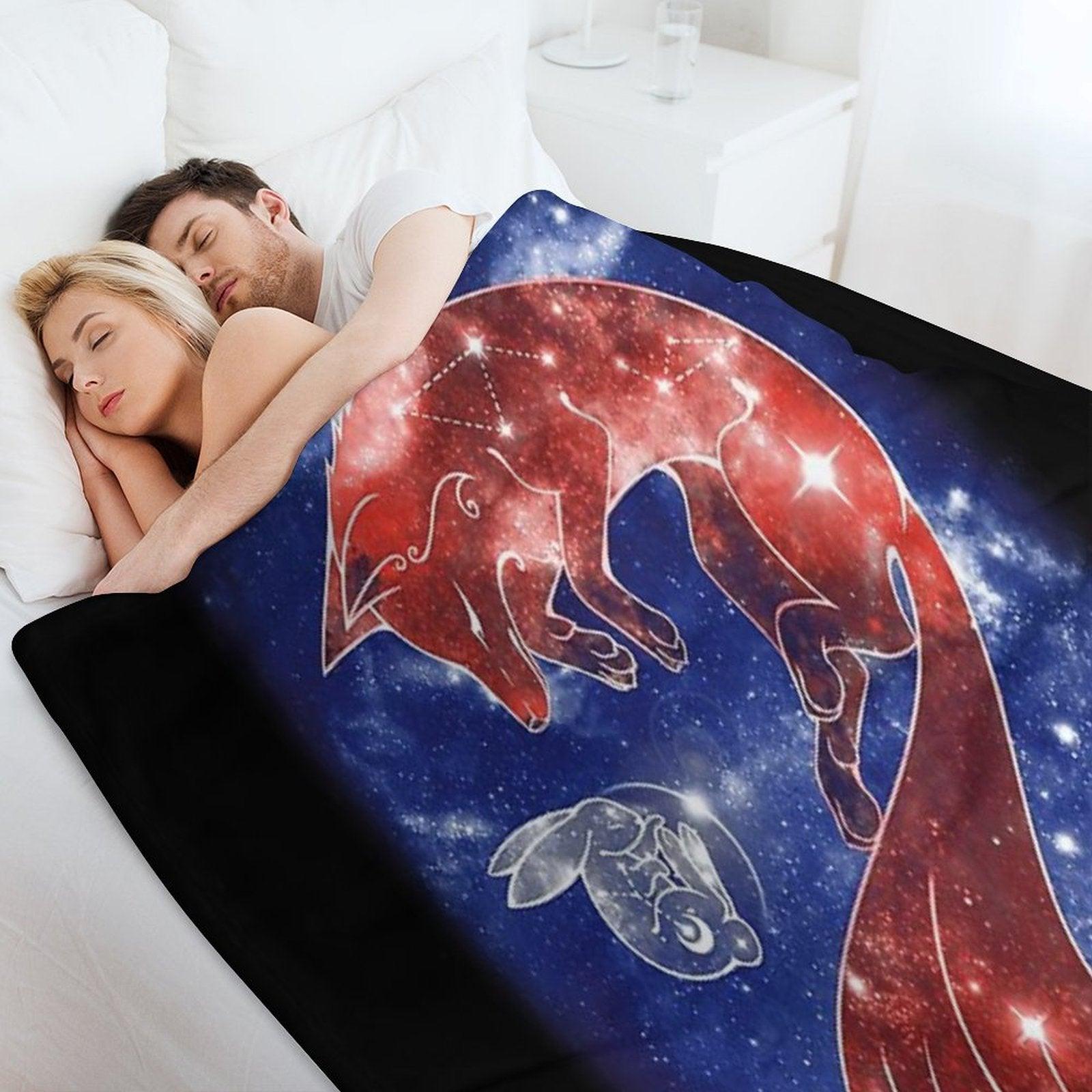 Sleeping Moon Throw Blanket