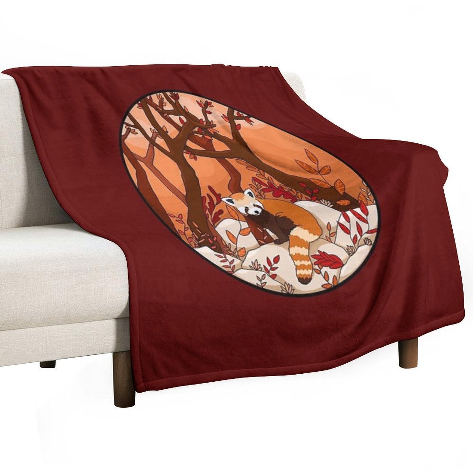Little Red Panda Comfort Throw Blanket