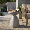 Outdoor Lightweight Concrete Side Table - LIGHT GREY