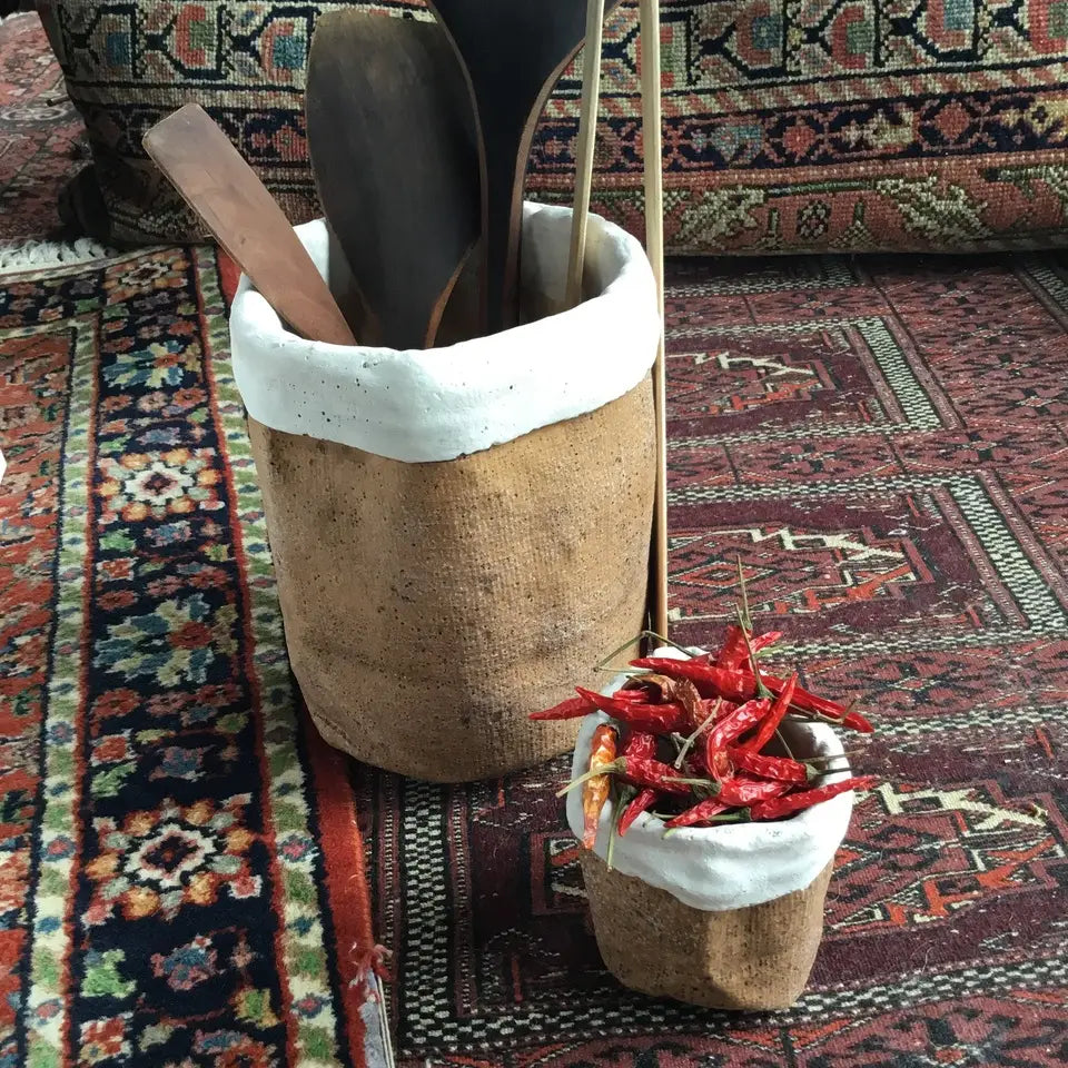 Cement Bag with Mock Fold