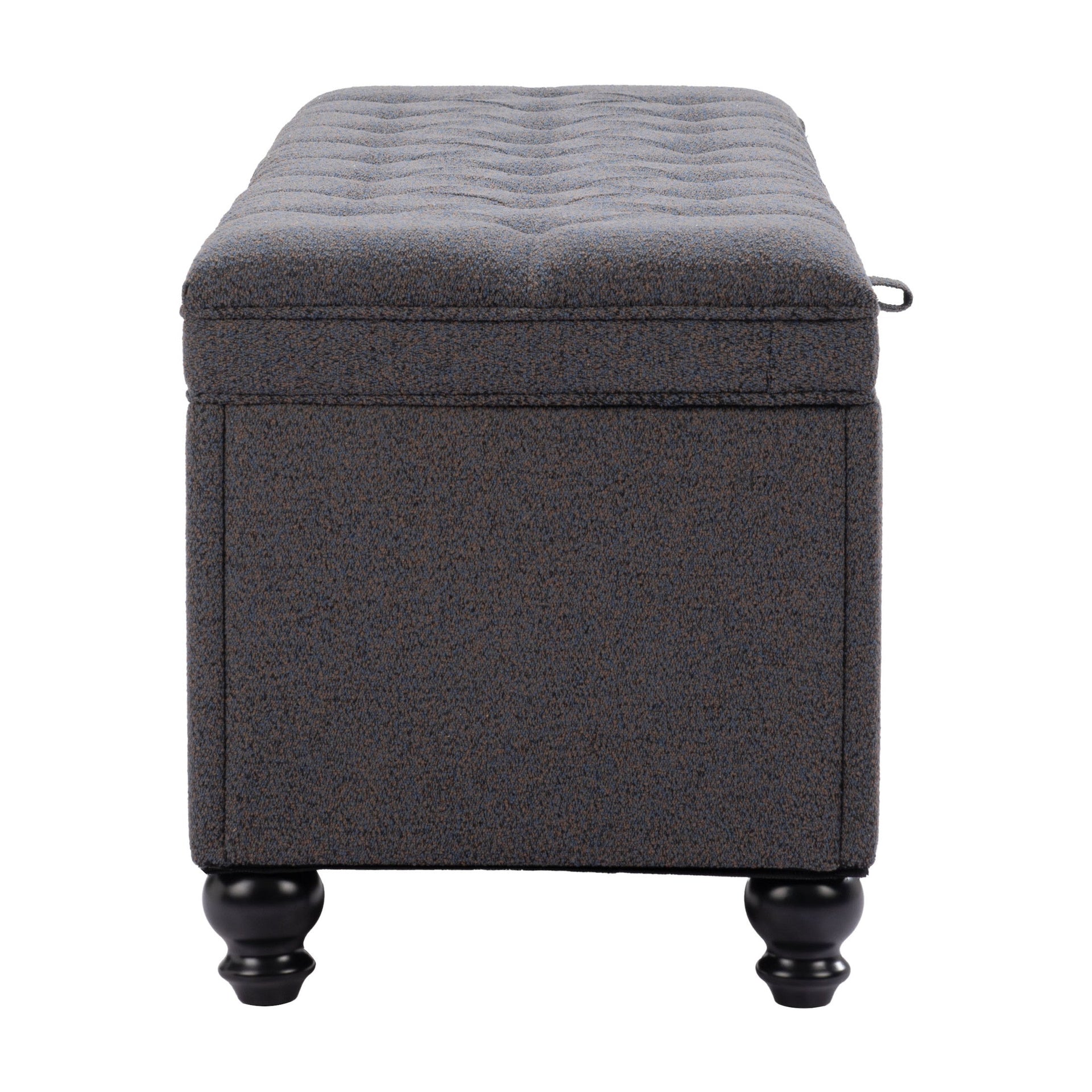 Halifax Storage Bench Gravel Gray