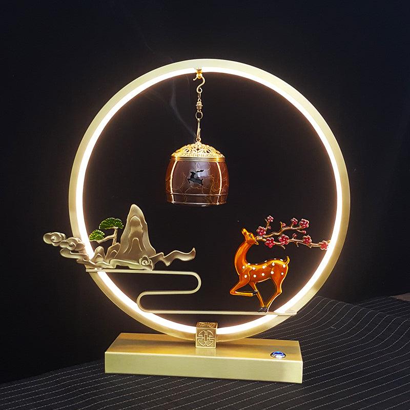 New Chinese Copper Altar and Fountain with Lights, Sound and Aromatherapy