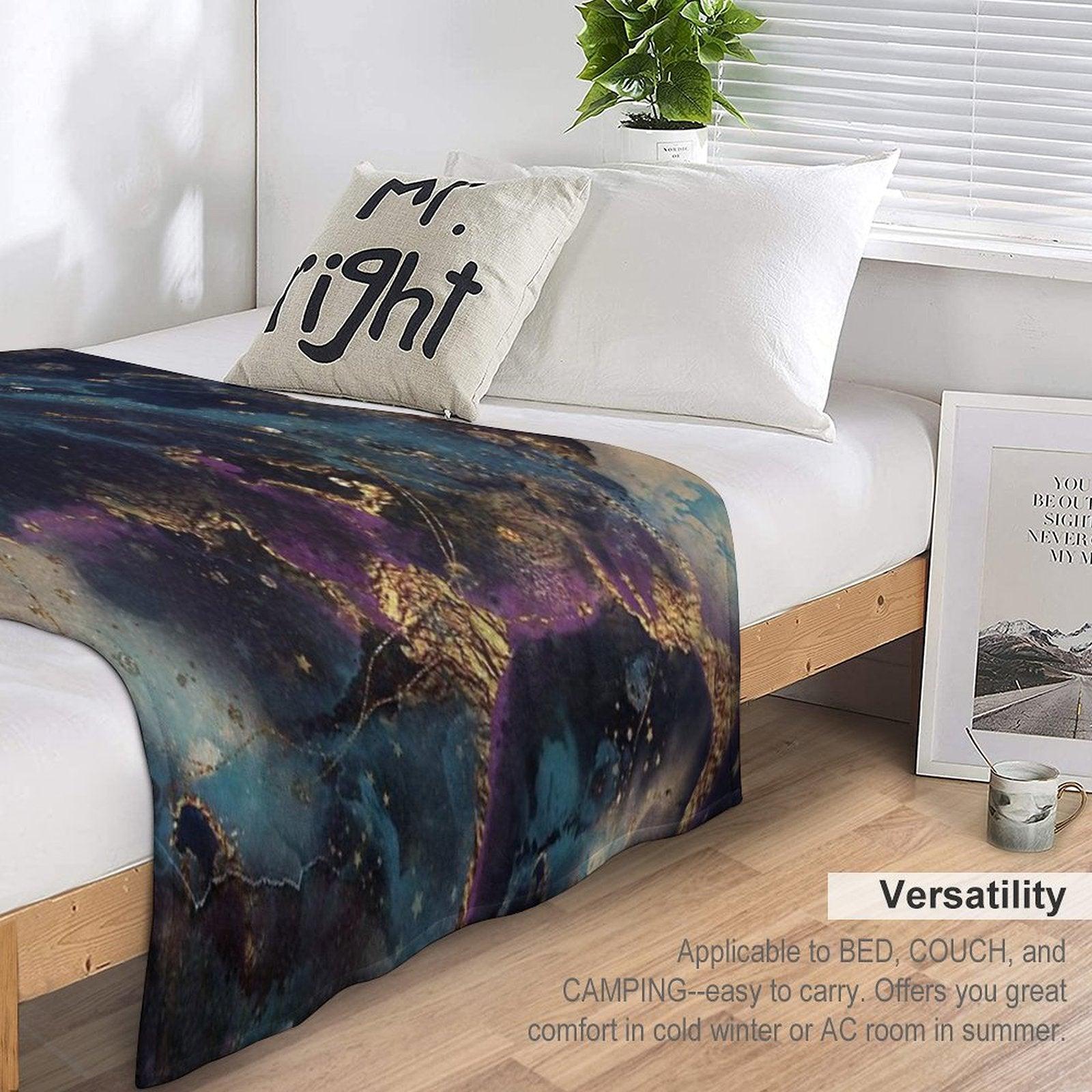 Abstract Stardust Galaxy Throw Blanket