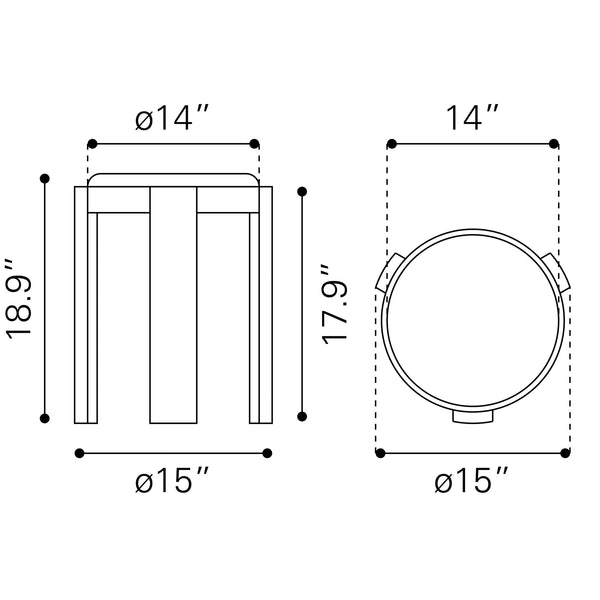 Banjul Ottoman Misty Gray