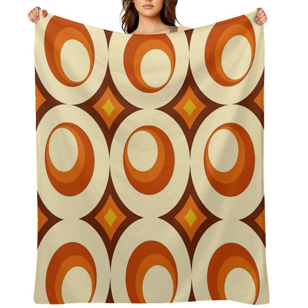 Mid-Century Modern 3 Crescent Eco-conscious Throw Blanket