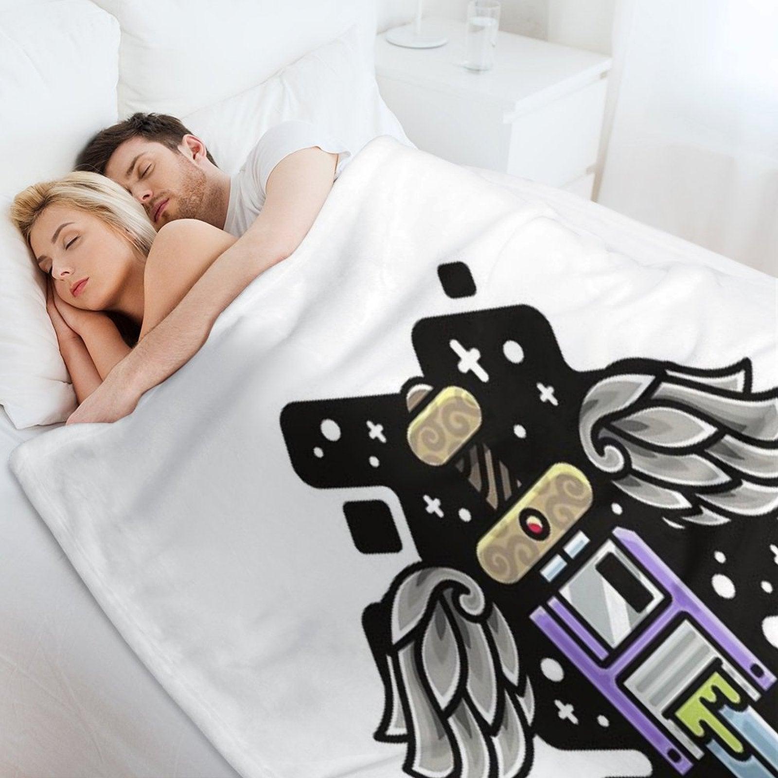 Wings Floppy Sword Throw Blanket