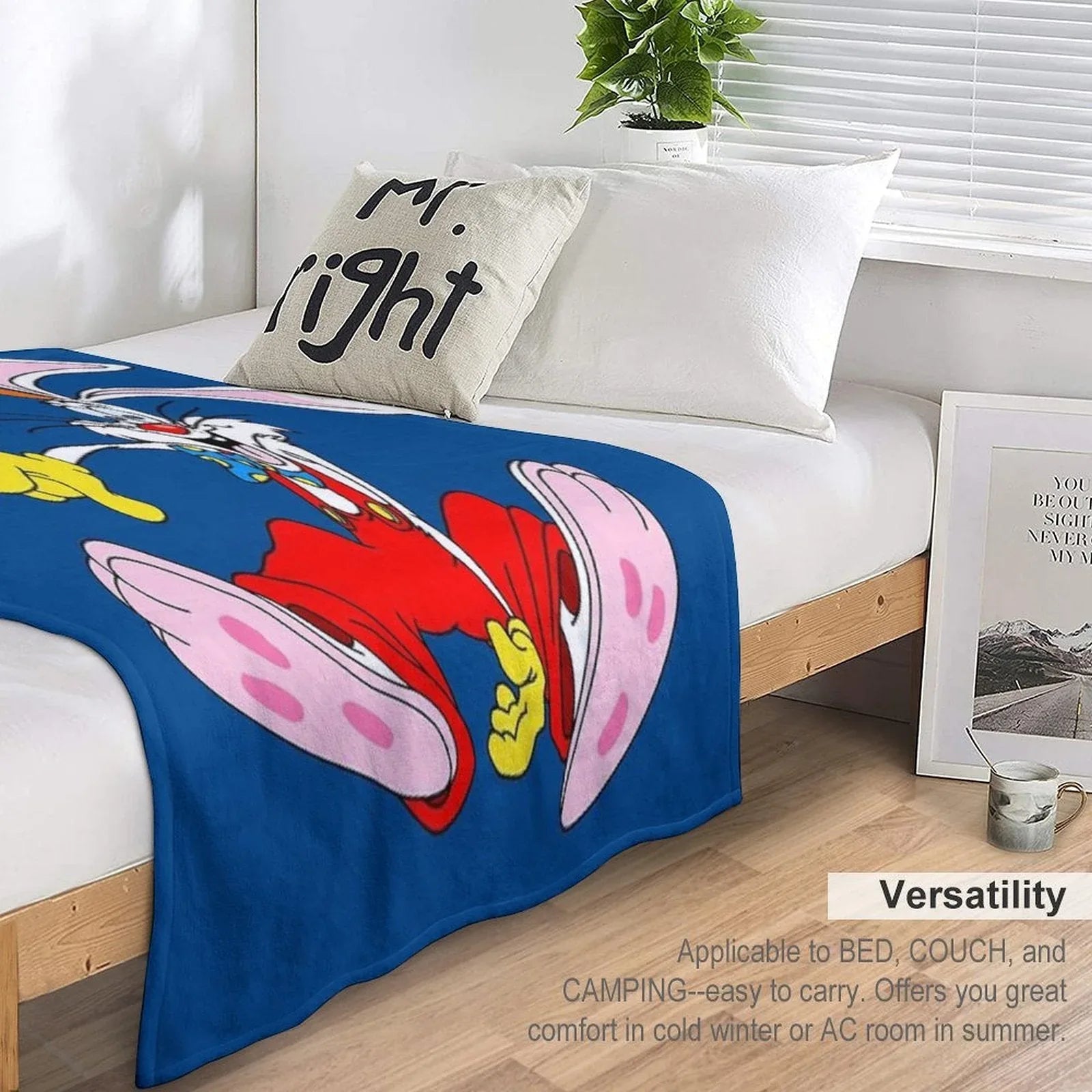 Roger Rabbit I Throw Blanket