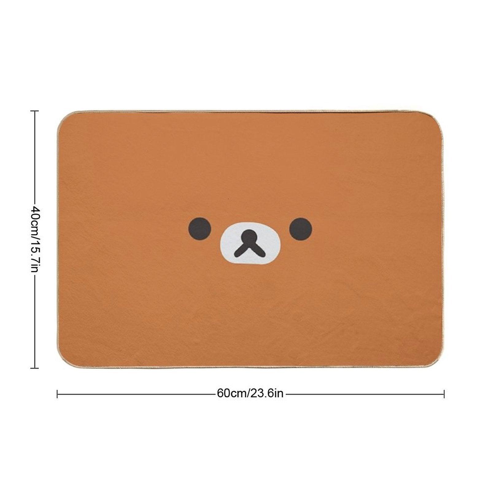 Rilakkuma Bear Face Bath Mat