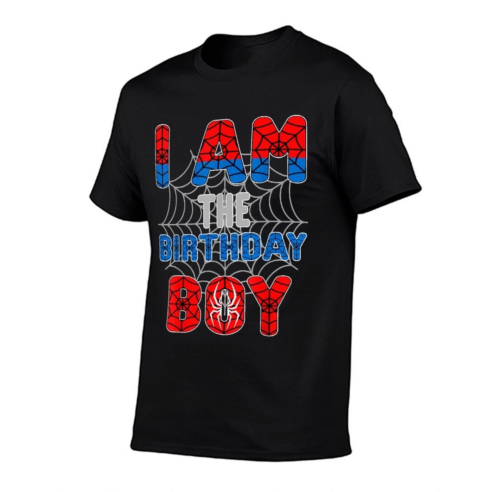 Spider Web Birthday Party I'm The Birthday Boy T-Shirt