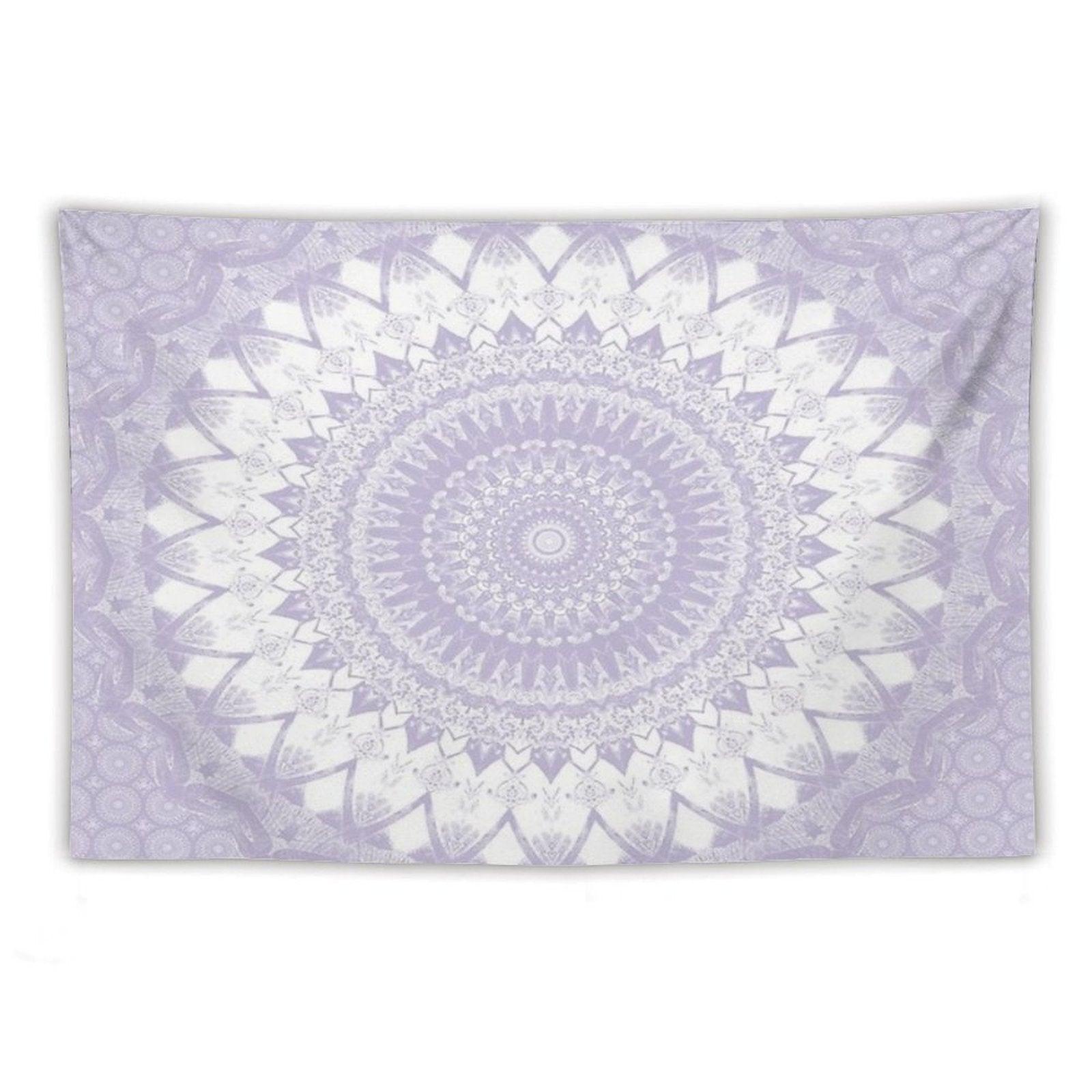Boho Pastel Purple Mandala Tapestry